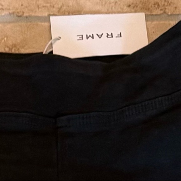 BRAND NEW WITH TAGS Frame Denim Jetset stirrup in sheen noir size 1 - Picture 5 of 5